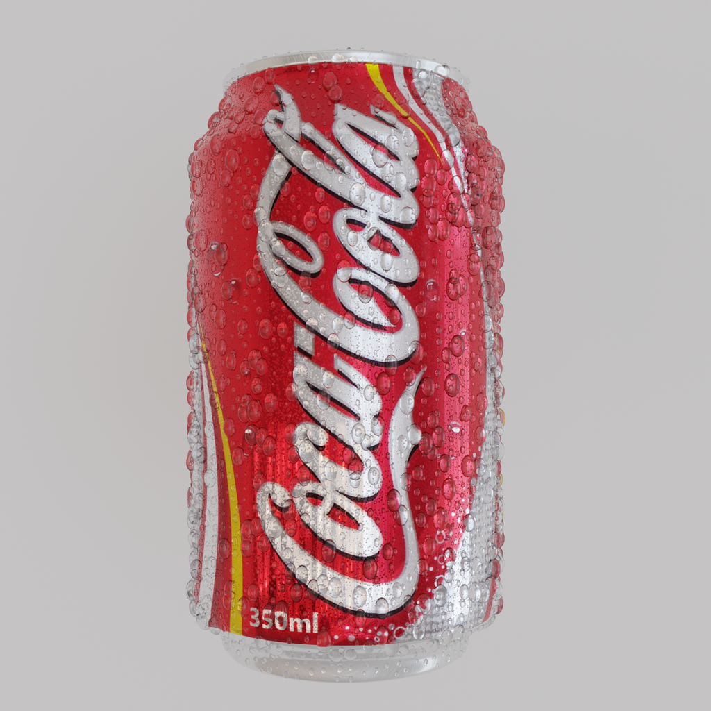 Coke can with condensation | FREE Beverages models | BlenderKit