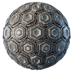 High-quality 4K sci-fi panel texture for 3D models, suitable for Blender and PBR workflows, created with Substance Designer.