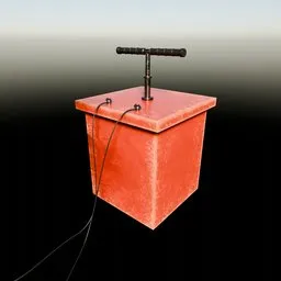 Detonator Box With Handle And Cable