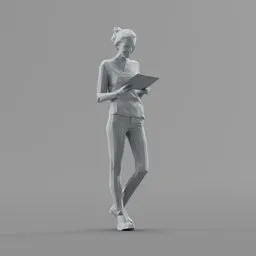 Lowpoly Female Standing