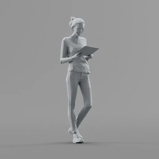 Lowpoly Female Standing