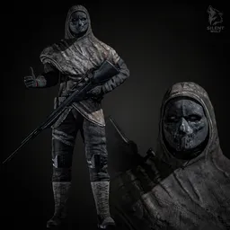 Special Sniper Soldier Rigged Game Ready