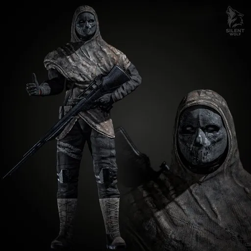 Special Sniper Soldier Rigged Game Ready
