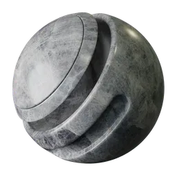 High-resolution PBR Grey Marble texture for 3D modeling and rendering in Blender.
