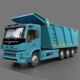 Volvo Electric FMX Tipper 2019(Rigged)