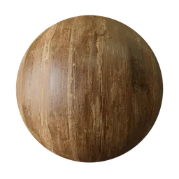 High-resolution, seamless PBR texture of weathered aged wood for realistic 3D materials in Blender.