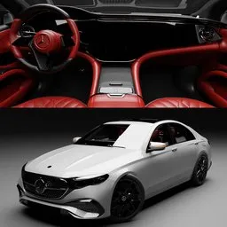 Mercedes Benz E350(Rigged)