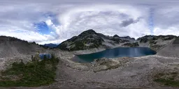 Glacier Lake Mountain Landscape