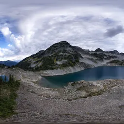 Glacier Lake Mountain Landscape