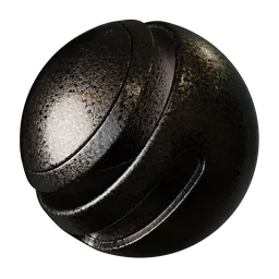 High-quality PBR metal texture for 3D rendering in Blender, ideal for realistic surface detailing.