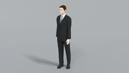 Low Poly Business Man