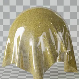 Plastic Gold Glitter