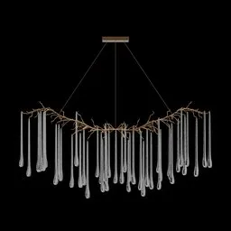Teardrop Linear Chandelier