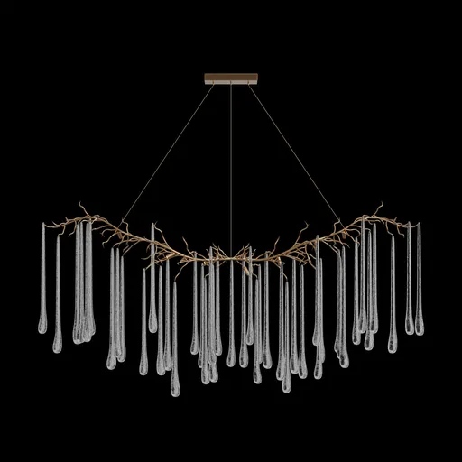 Teardrop Linear Chandelier