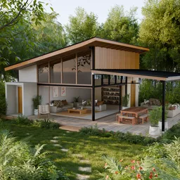 Isolated wooden Cabin