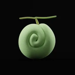 Stylized Cartoon Melon