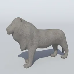 Lion Stone Statue