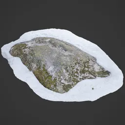 Rock in Snow Photoscan