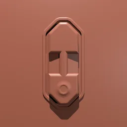 Blender 3D sculpting brush with vertical node imprint for 3D model detailing.