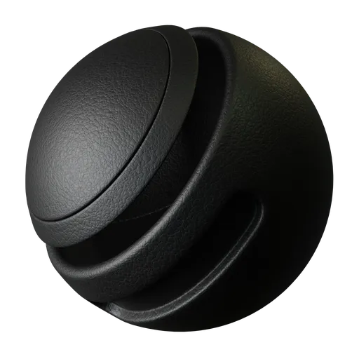 Leather Black Pebbled