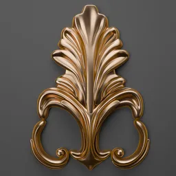 Detailed classic ornamental 3D model for Blender, enhancing project quality and speed.
