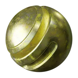 Scratched gold metal