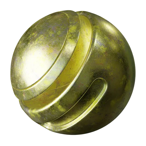 Scratched gold metal
