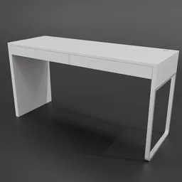 Modern White Wooden Desk