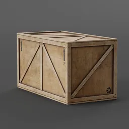 Wooden Crate Rectangular