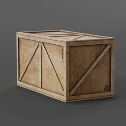 Wooden Crate Rectangular