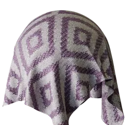 Geometric Purple Jacquard
