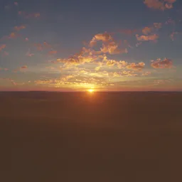 Sunset over Sand Dunes