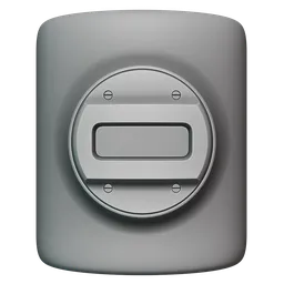 3D sculpting brush imprint for creating detailed hard-surface textures on 3D models in Blender.