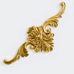 Cartouche decor molding