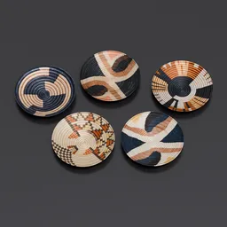 Contemporary Pastel Woven decoration