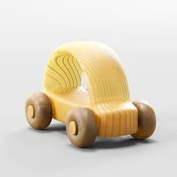 Wooden toy car
