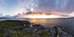 Sunrise Cloudy Sky Ocean Coast