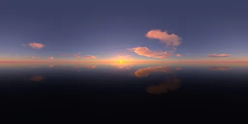 Beautiful clouds, sunset, sunshine