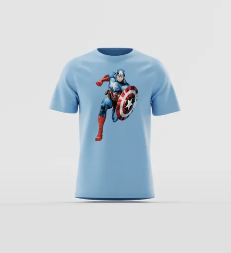 Electric Blue Fluid Print