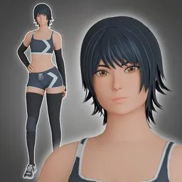 Stylized Game Ready Character Brigitte