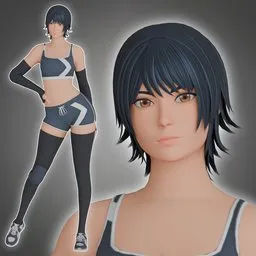 Stylized Game Ready Character Brigitte