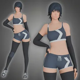 Stylized Game Ready Character Brigitte