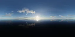 Sunny Cloudy Evening Sky