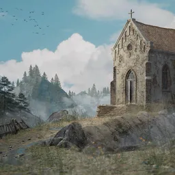Old church in the mountains