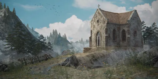 Old church in the mountains