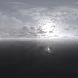 Scattered cold clouds sky