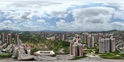 Highsky Building Red Blue sky