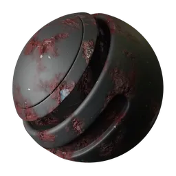 Black Worn Rusty Metal