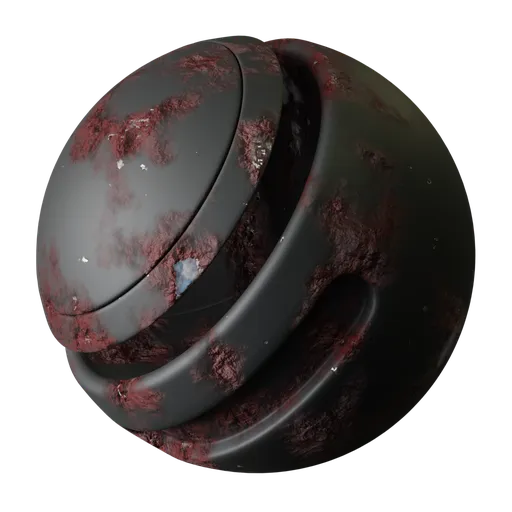Black Worn Rusty Metal