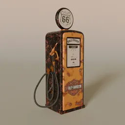 Vintage Route 66 Gas Pump